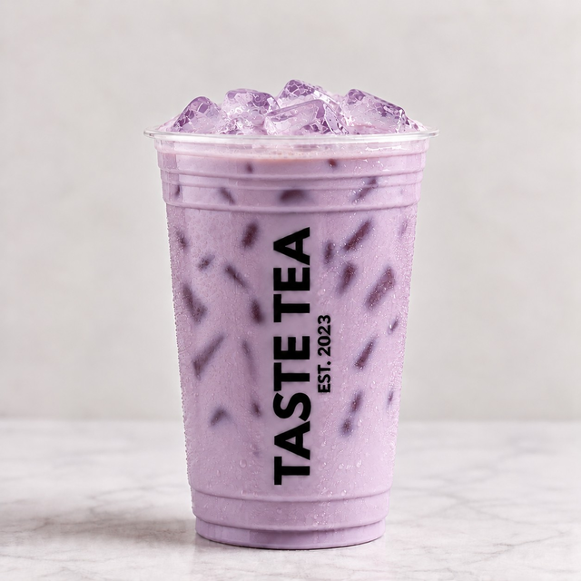 Coconut Taro Milk Tea.